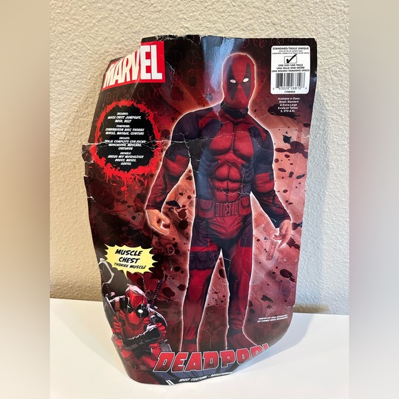 Marvel Other - Marvel Comics Deadpool Halloween Costume Adult Standard Bodysuit  Party Suit